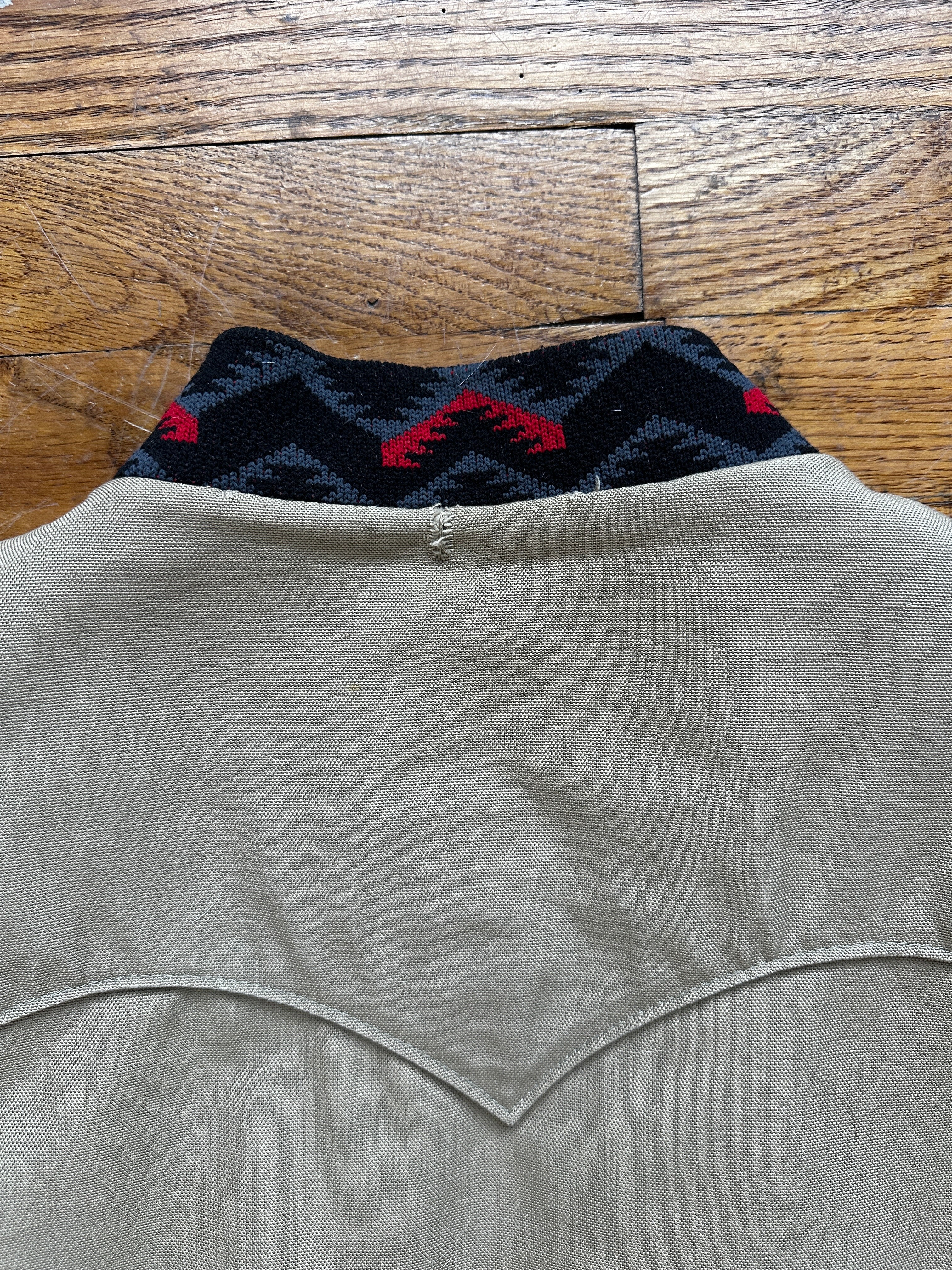 1970'S BEIGE ‘YELLOWSTONE’ AZTEC BOMBER L/XL