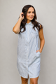 Palm Beach Women's Dress Grey Striped