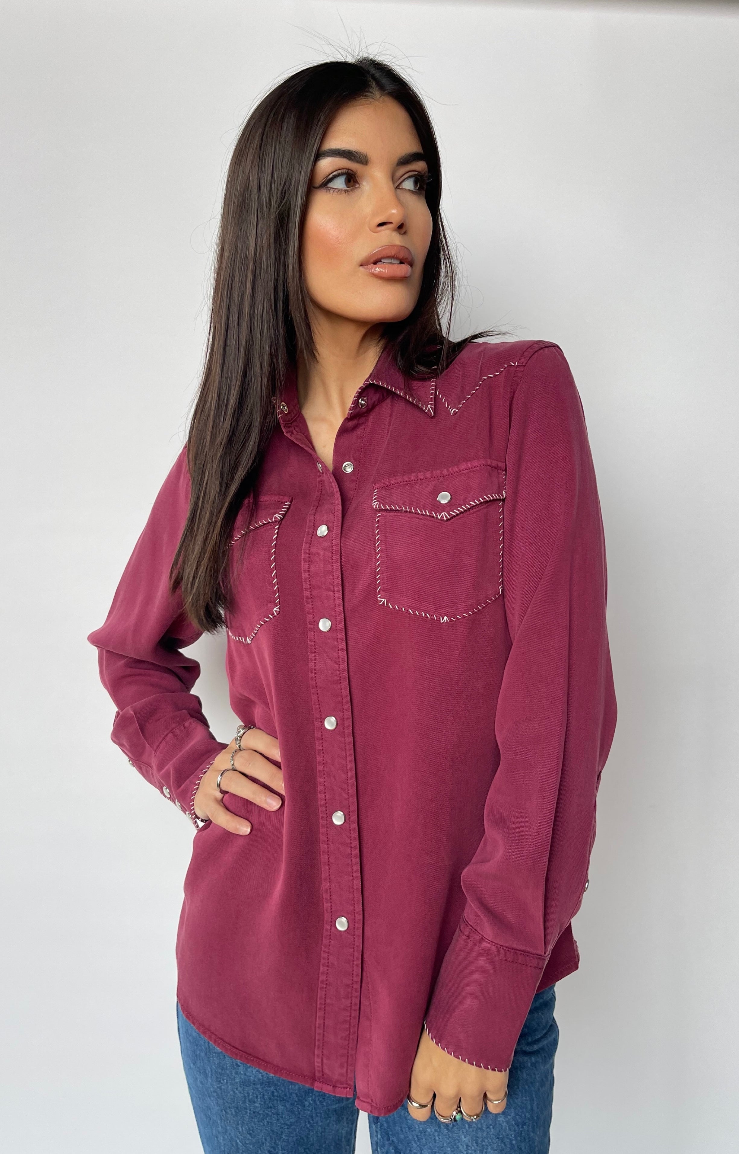 Brooklyn Women's Shirt Wine