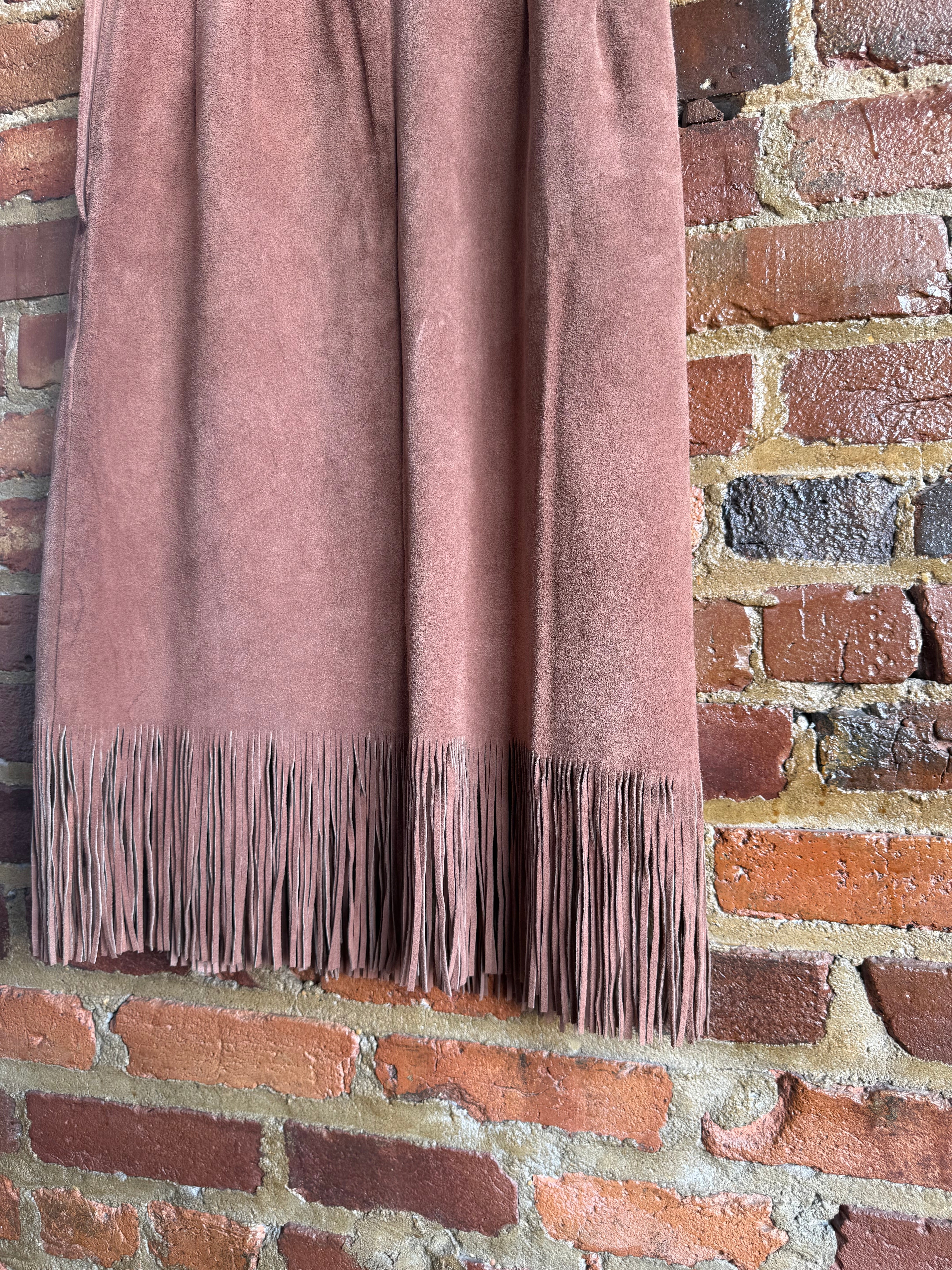 Archive 1960's Brown Suede Skirt