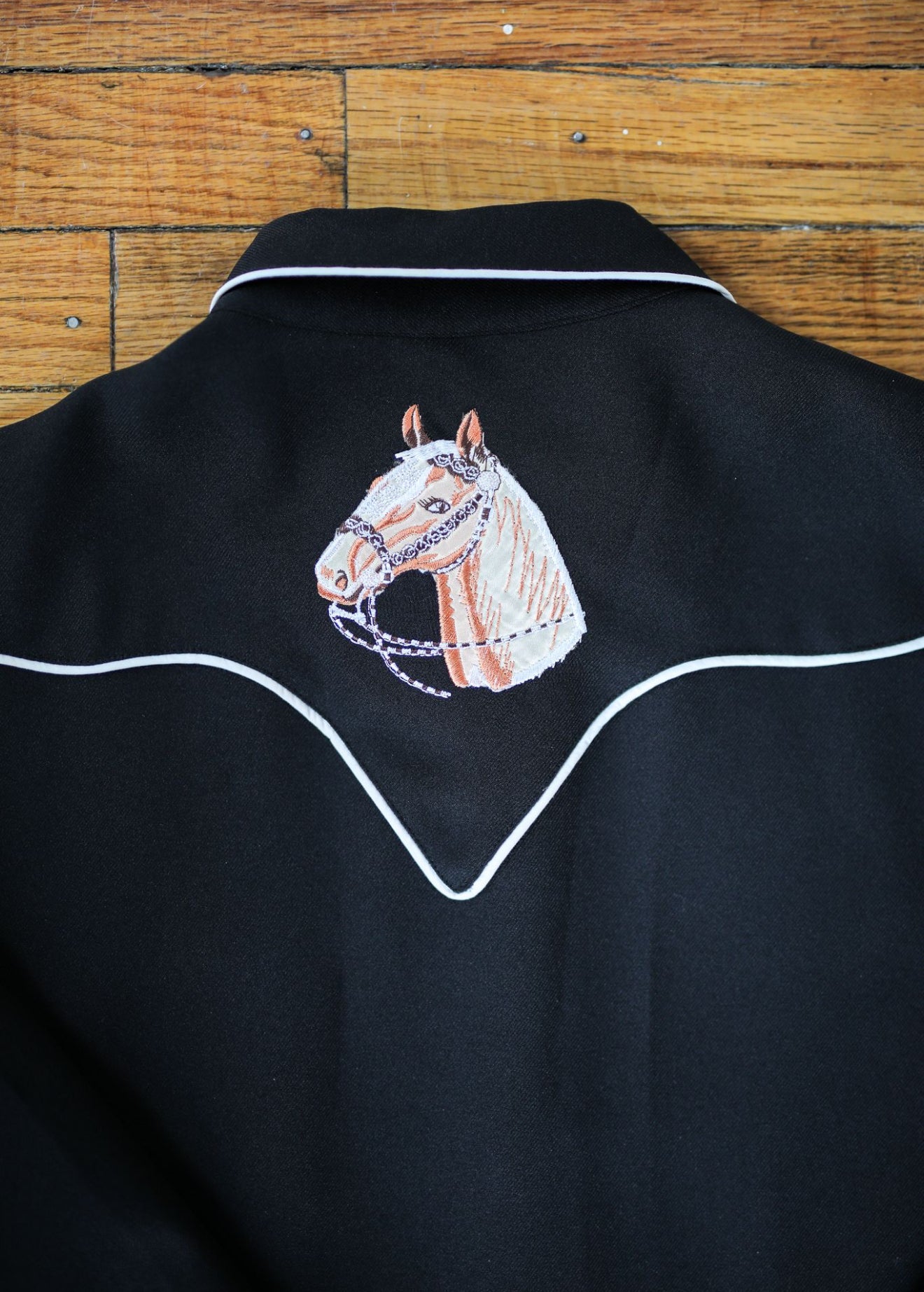 1950'S BLACK HORSE HEAD SHIRT XL/2XL