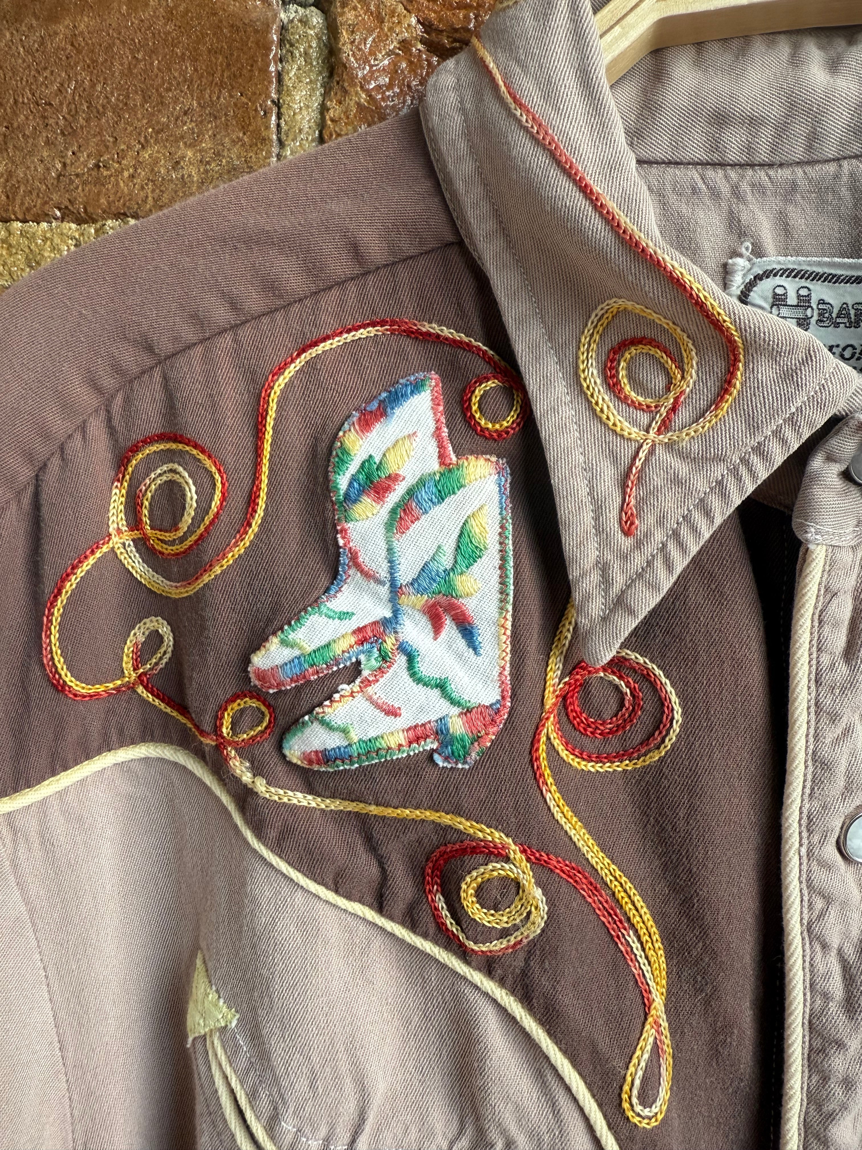 Archive 1950’s Cowboy Boots Vintage Shirt