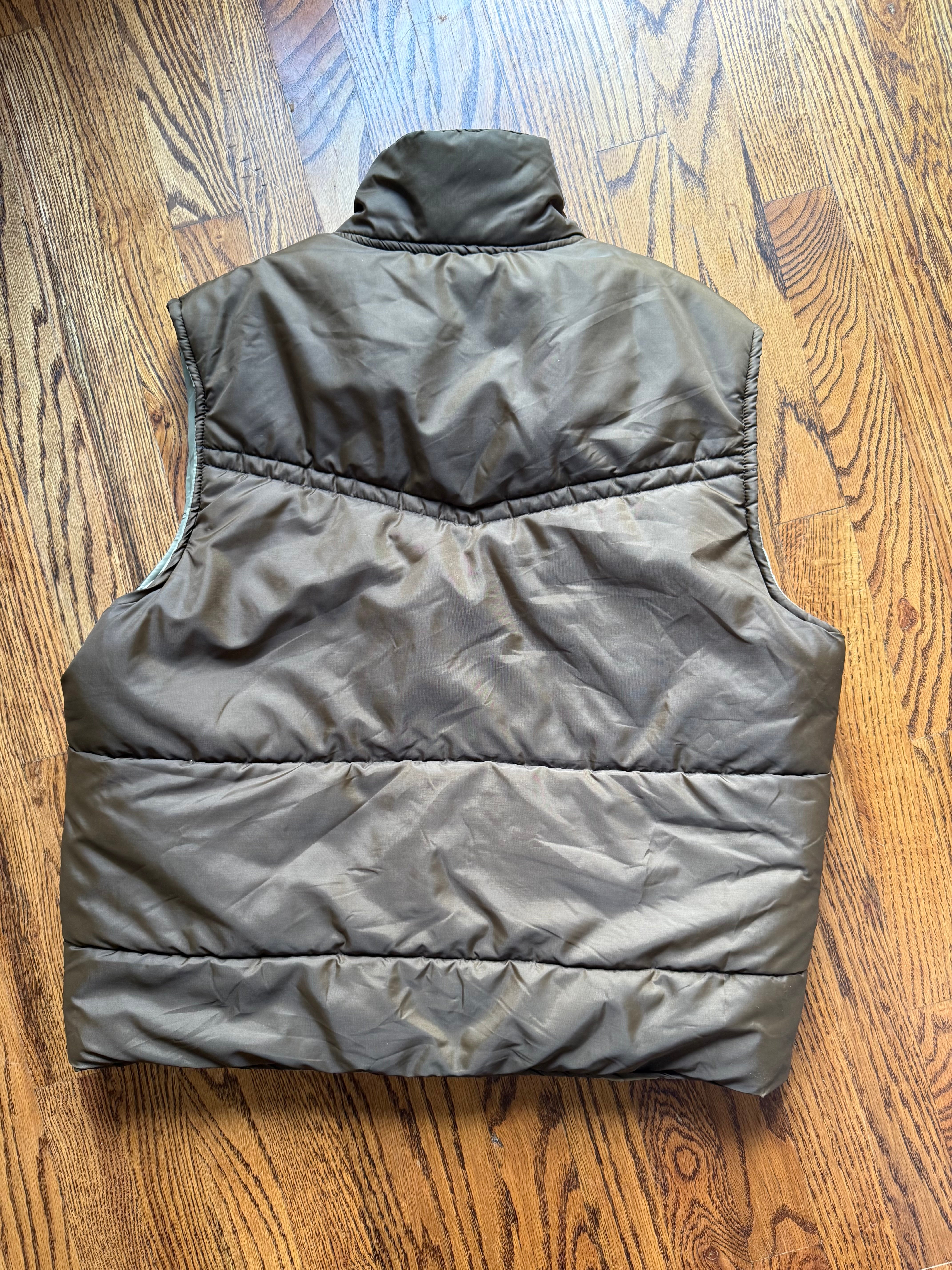 1970’s MENS BROWN POLAR WESTERN GILET VEST - LARGE