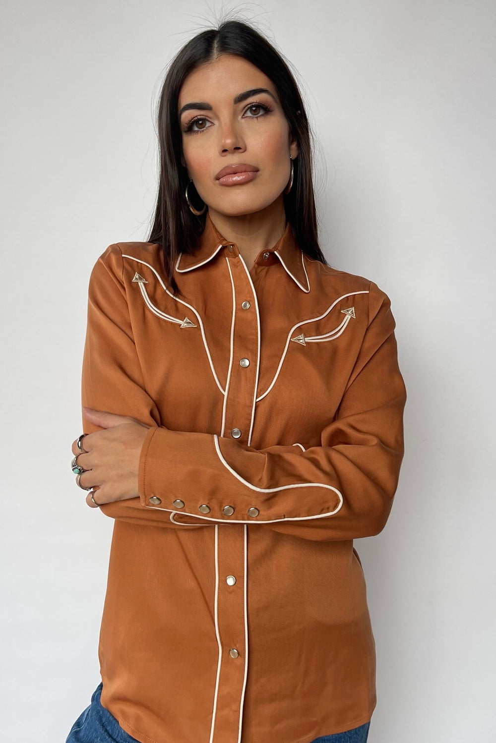 San Fernando Women's Shirt Burnt Orange