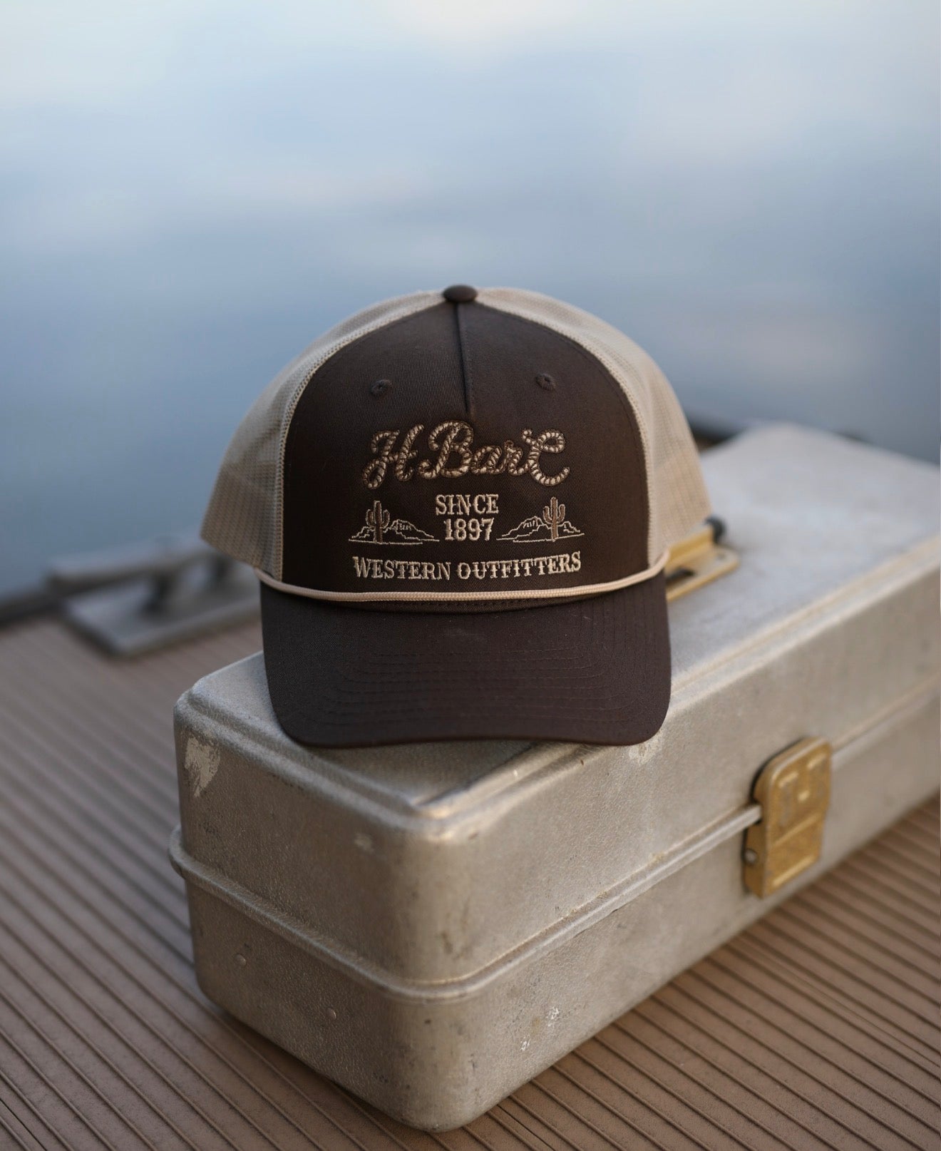 H Bar C Baseball Hat - Brown Rope - Western Outfitters