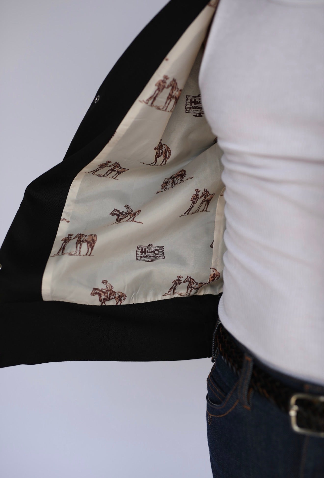 Bolero Men's Jacket - Nogales - Black and White