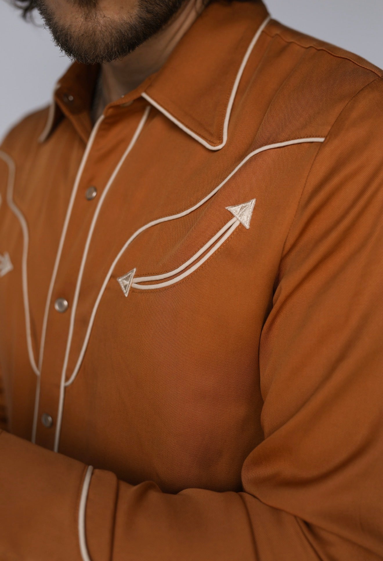 San Fernando Men's Shirt Burnt Orange