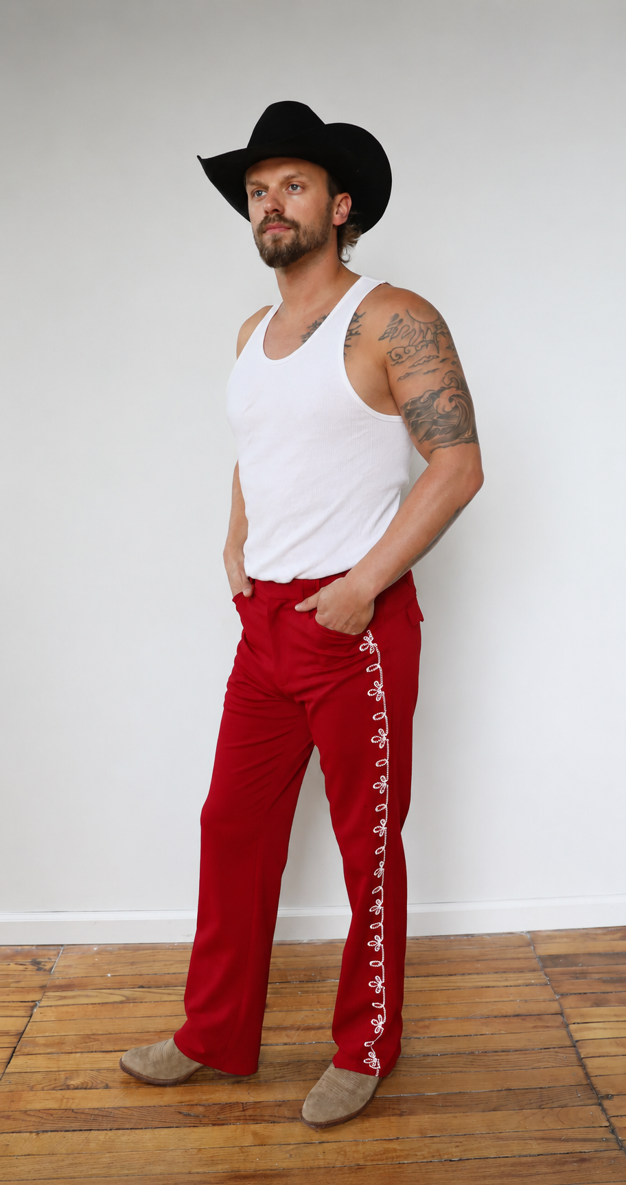 Bolero Pants Red