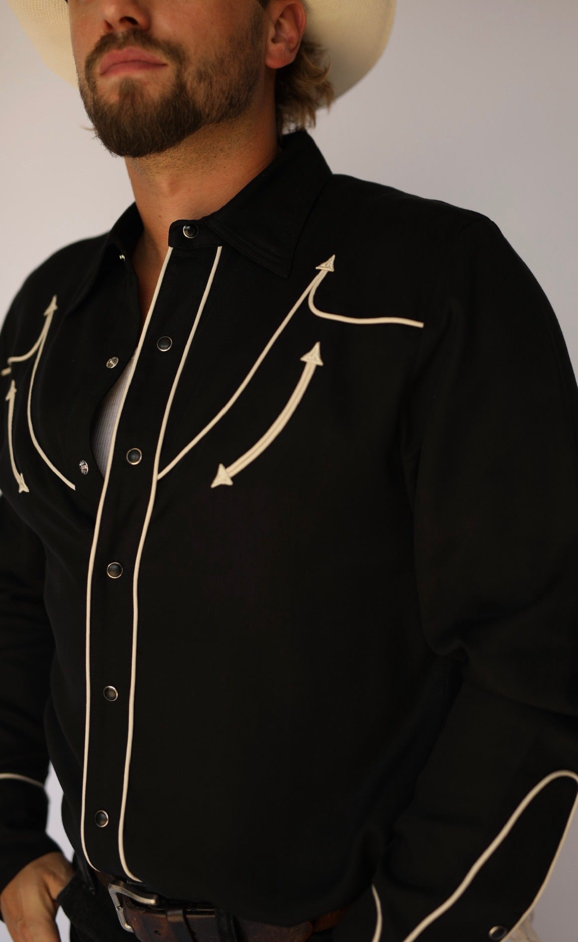 Reno Shirt Black with Off-White