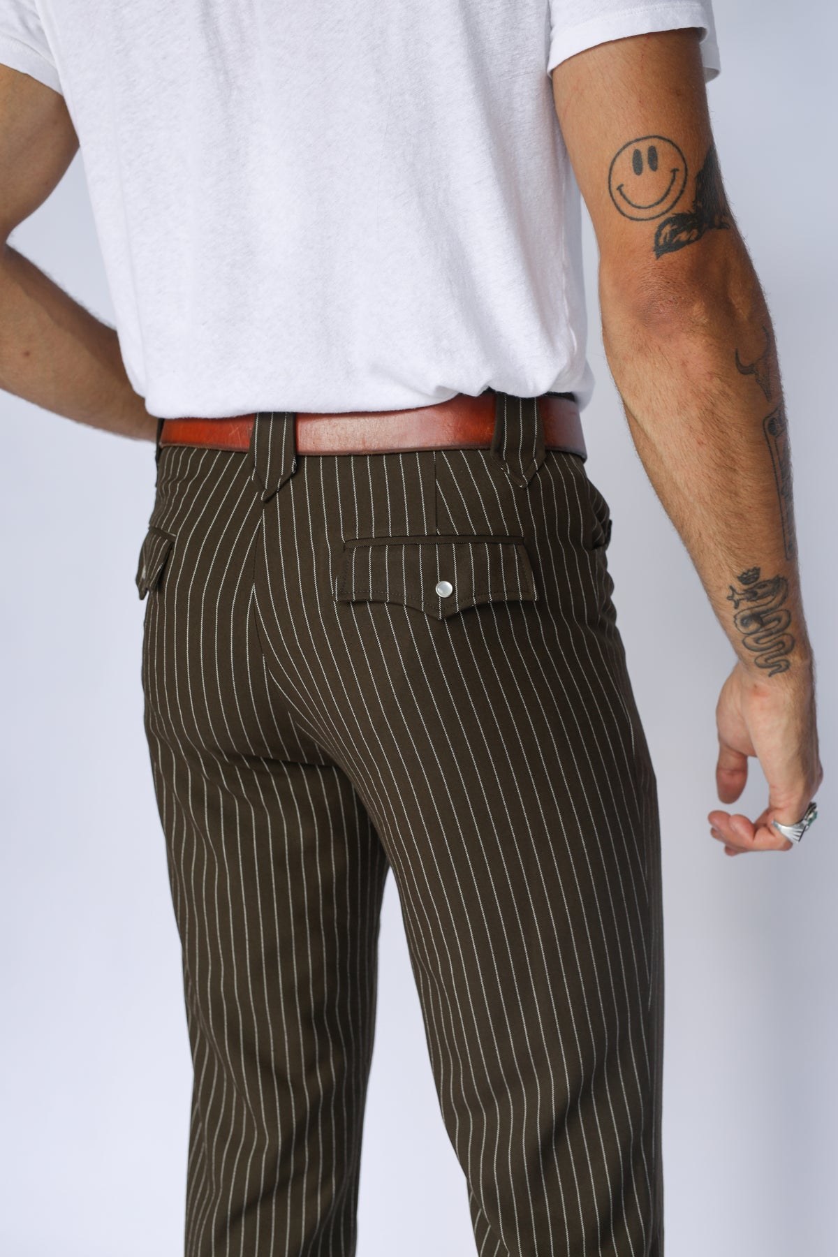 Bakersfield Brown Pin Stripe Suit