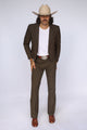 Bakersfield Jacket Brown Pin Stripe