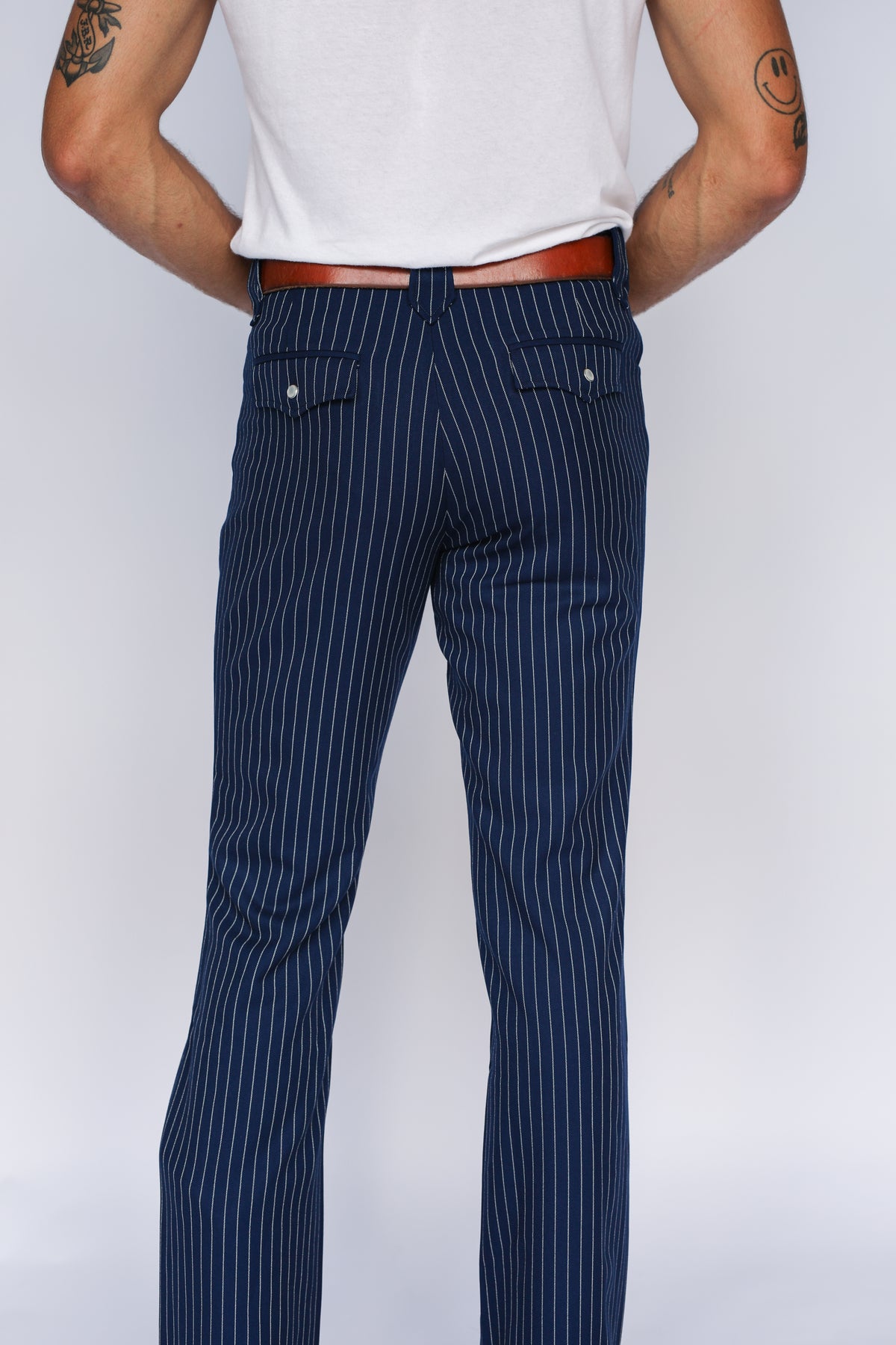 Bakersfield Pant Navy Pin Stripe
