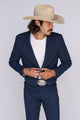 Bakersfield Jacket Navy Pin Stripe