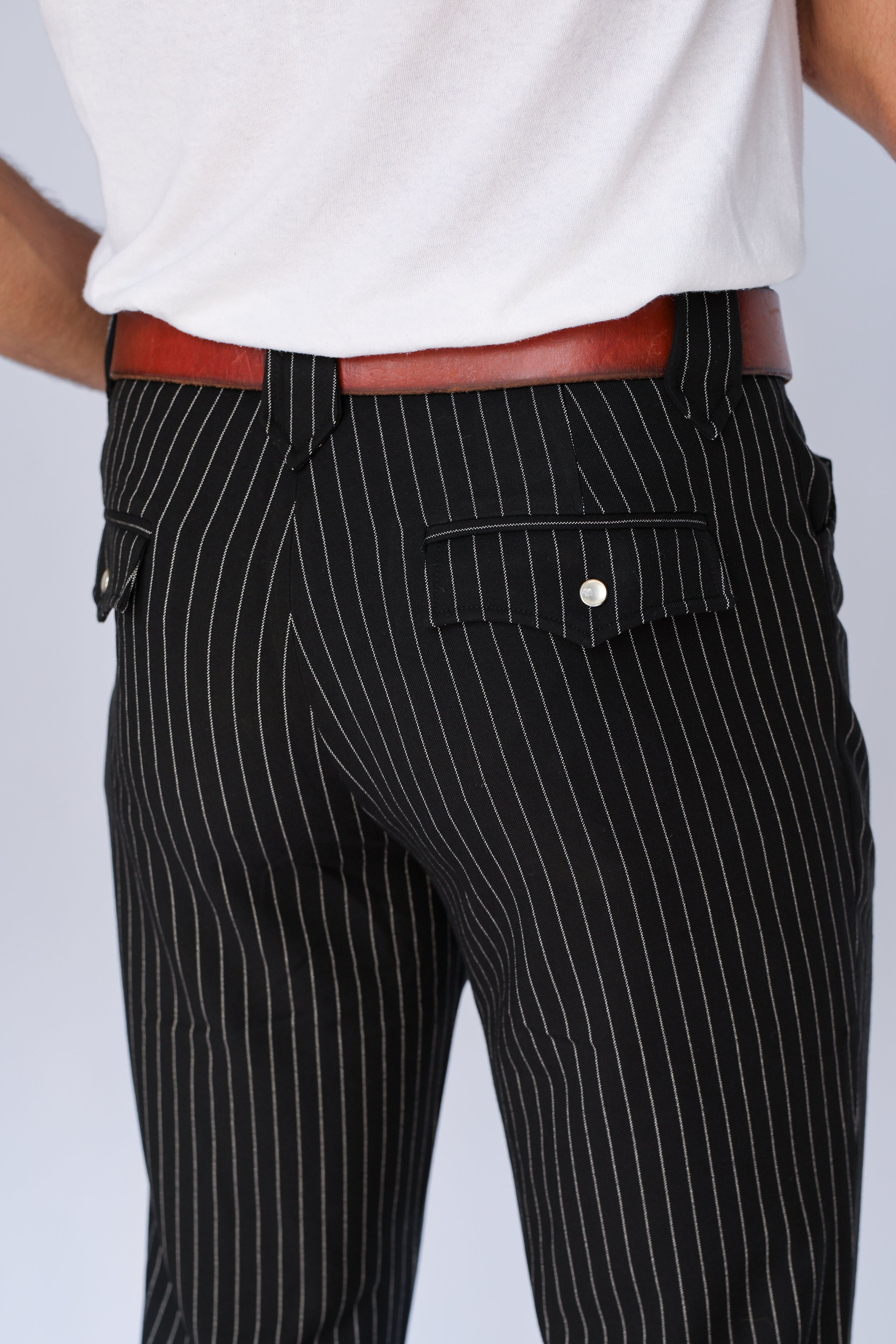 Bakersfield Pant Black Pin Stripe
