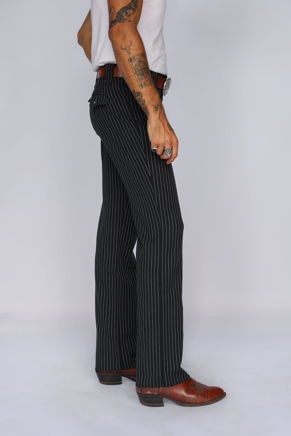 Bakersfield Pant Black Pin Stripe