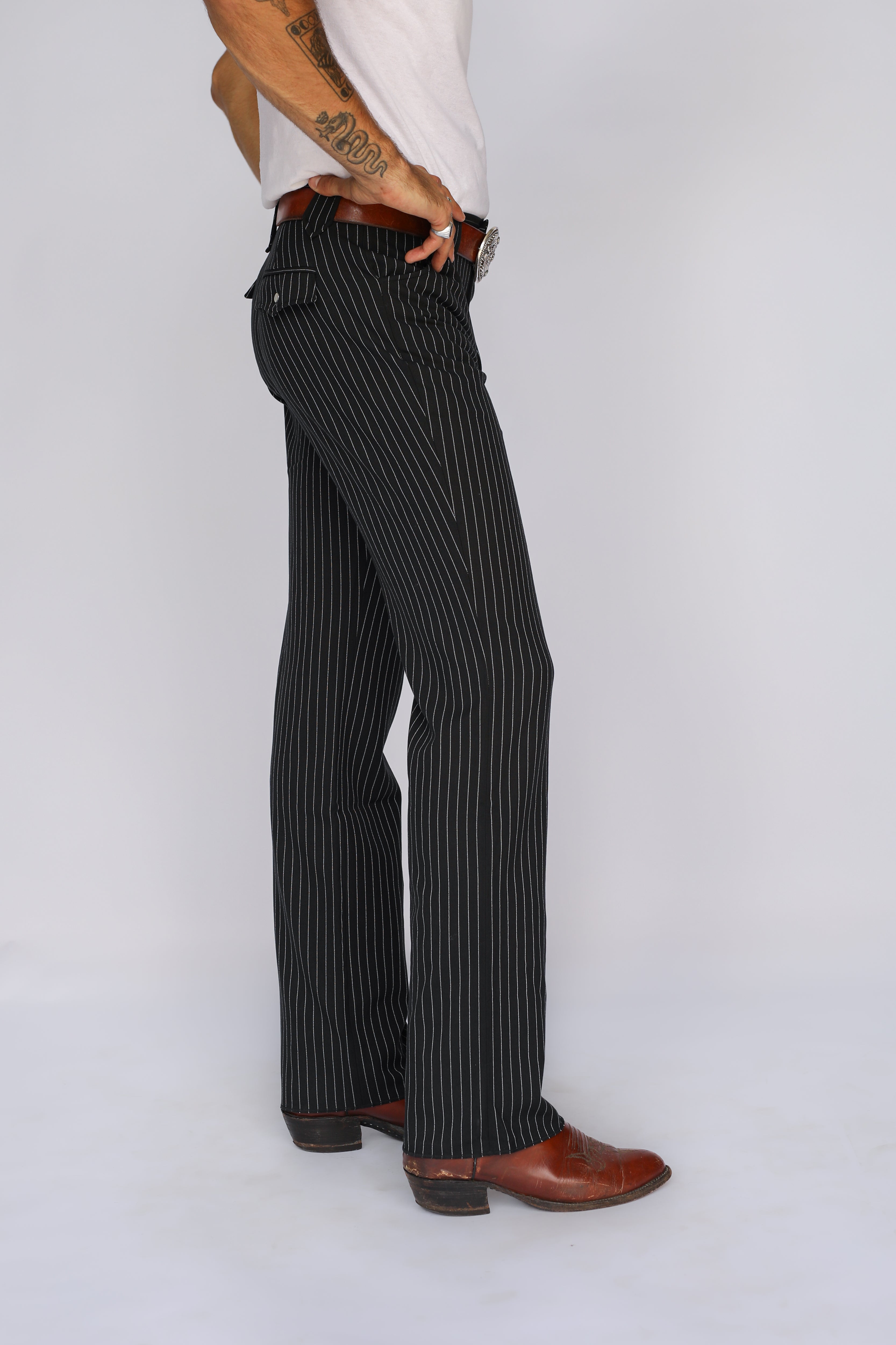 Bakersfield Pant Black Pin Stripe