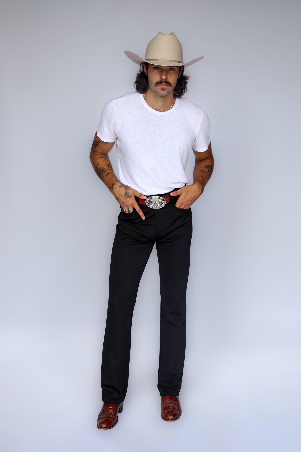 Franklin Unisex Western Pants Black