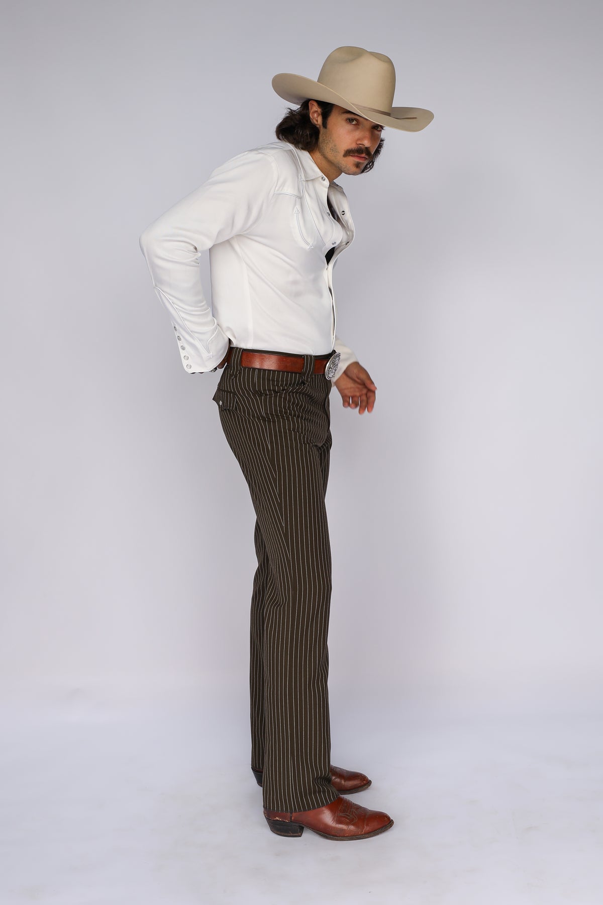 Bakersfield Brown Pin Stripe Suit