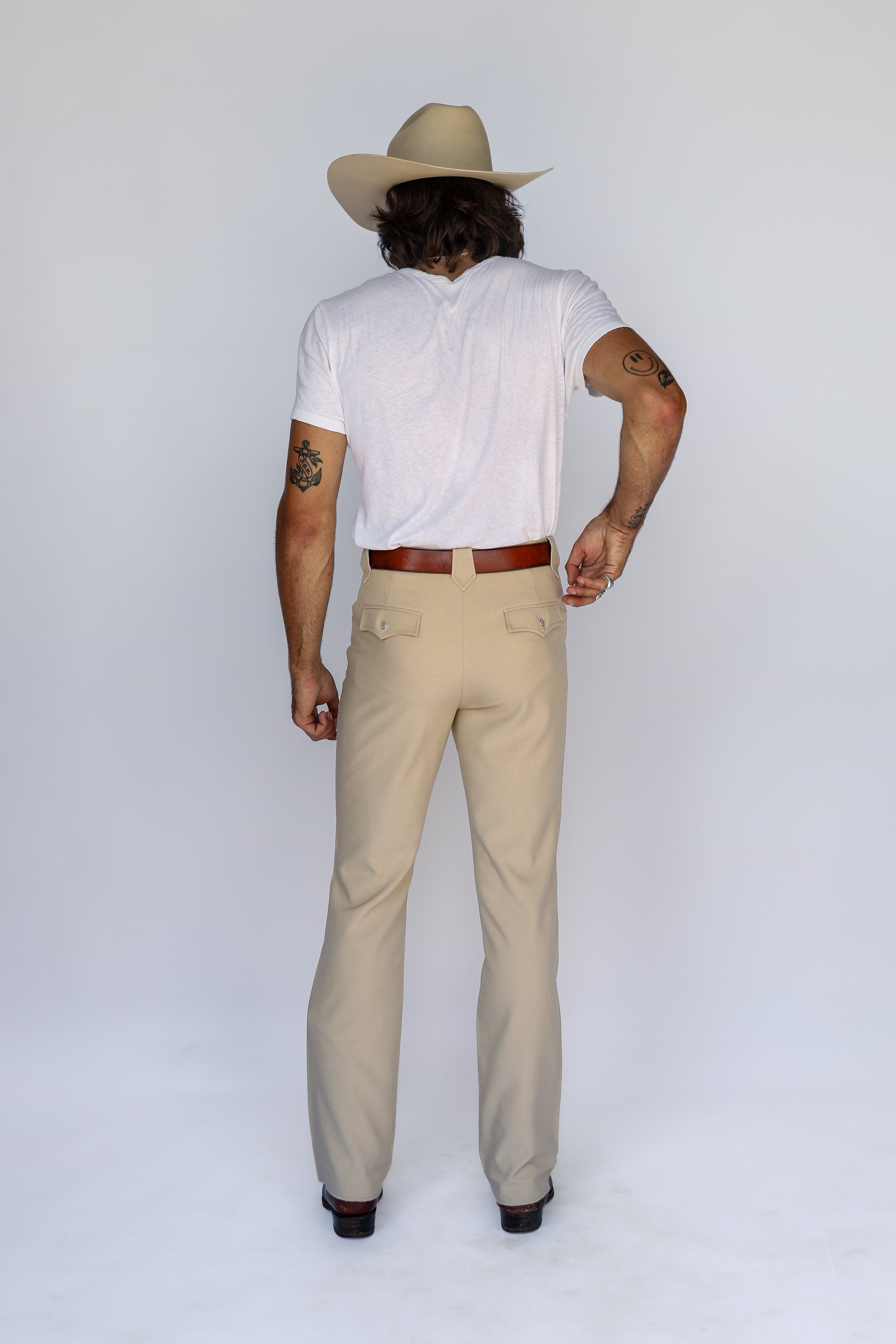 Calamity Unisex Western Pants Tan