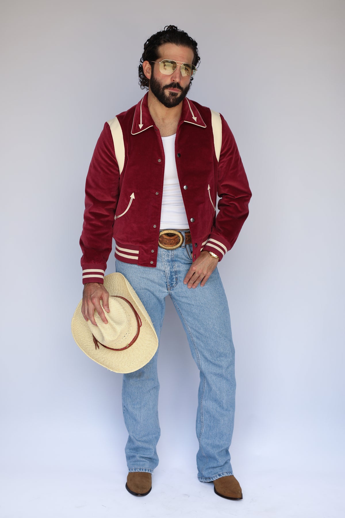 Silver Lake Corduroy Unisex Jacket Maroon