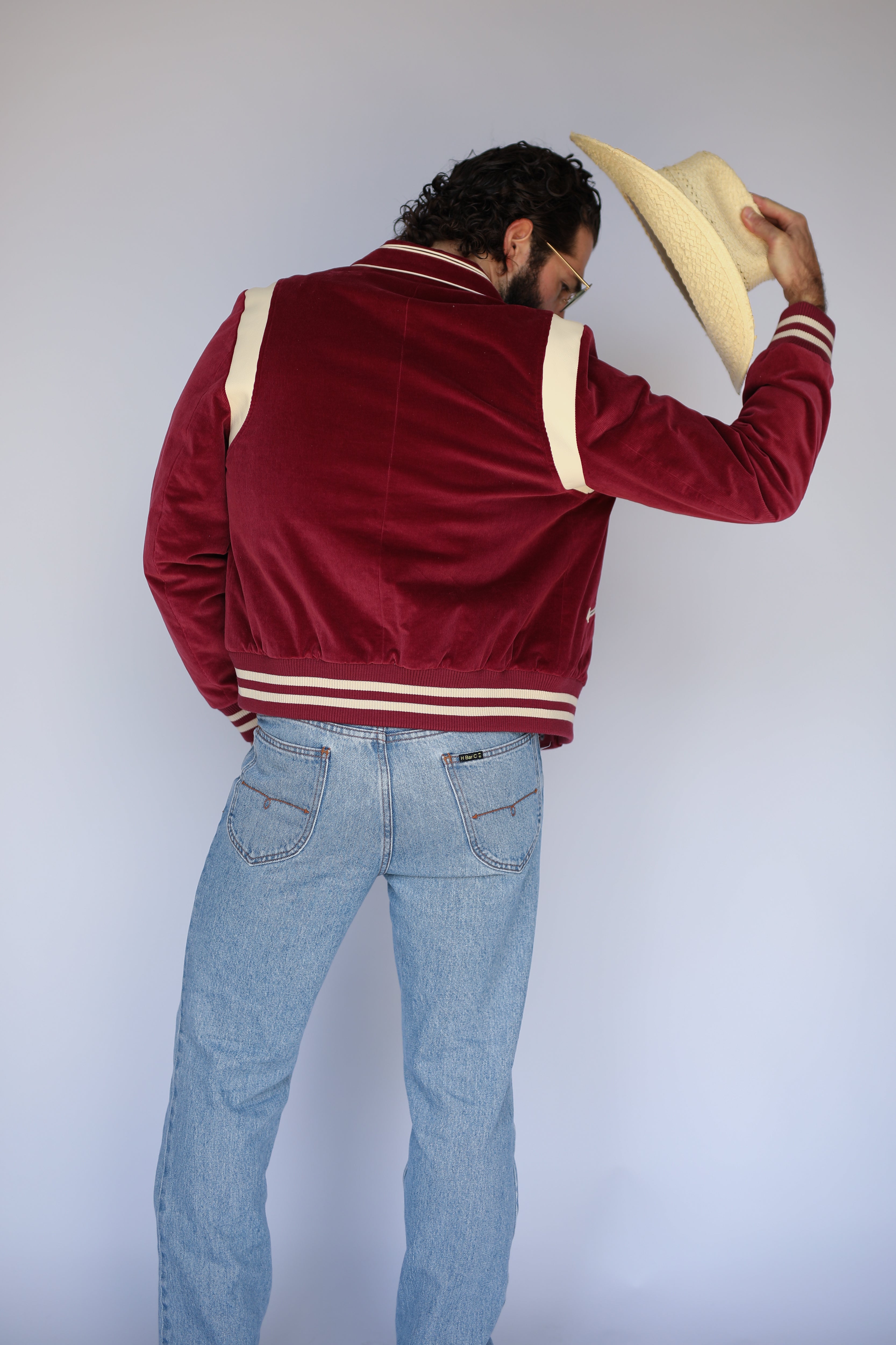 Silver Lake Corduroy Unisex Jacket Maroon