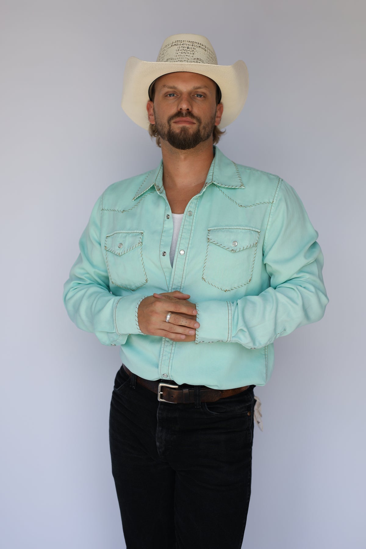 Brooklyn Men's Shirt Turquoise