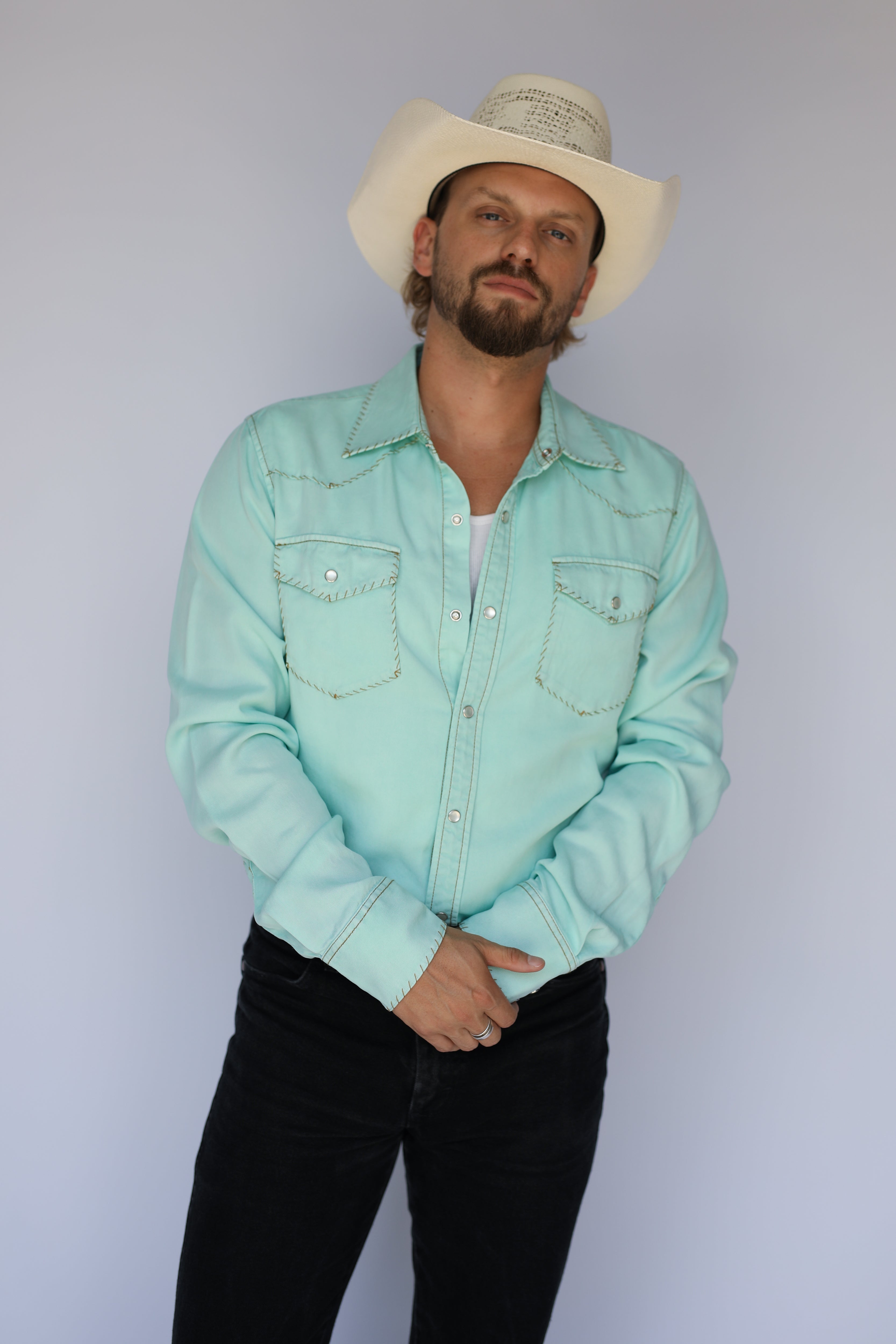Brooklyn Men's Shirt Turquoise