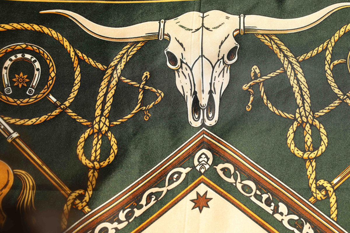 Green Silk Scarf