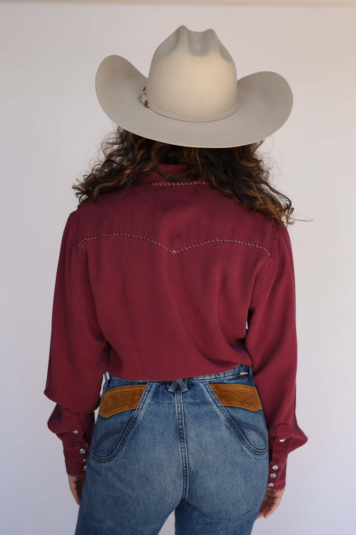 Women in wine western shirt