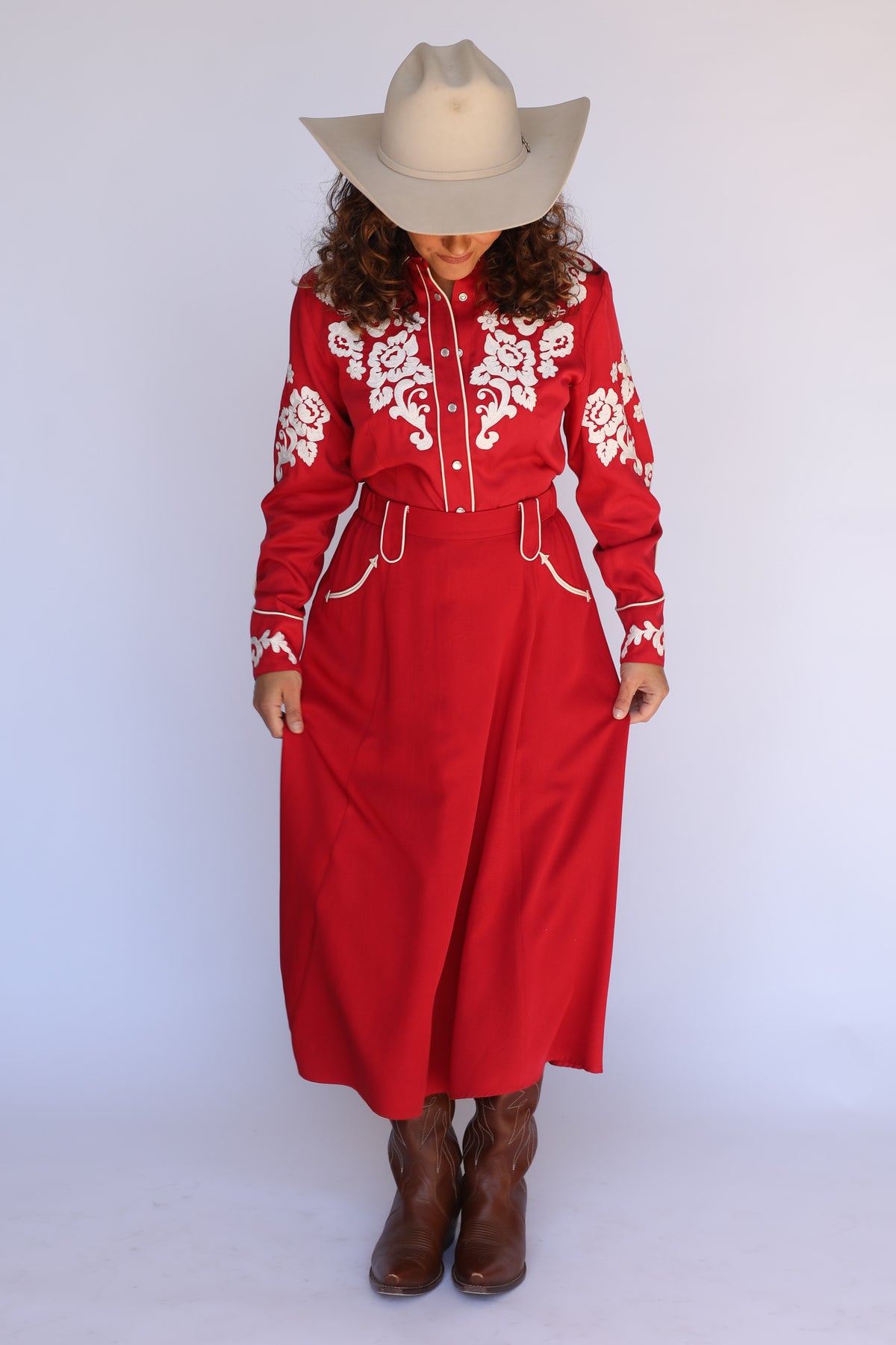 Santa Fe Women's Skirt Red