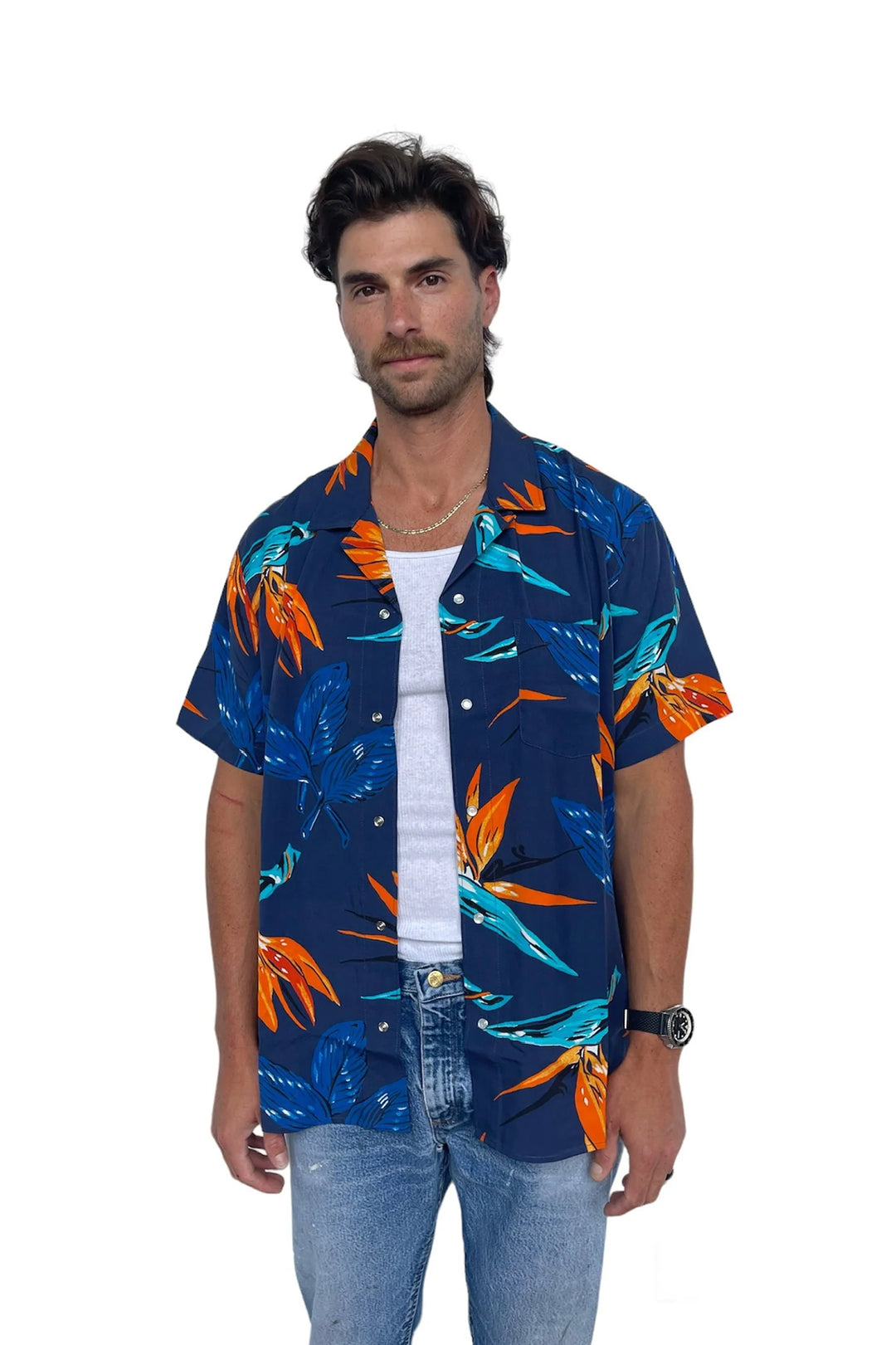 Miami Men's Shirt Blue Multi