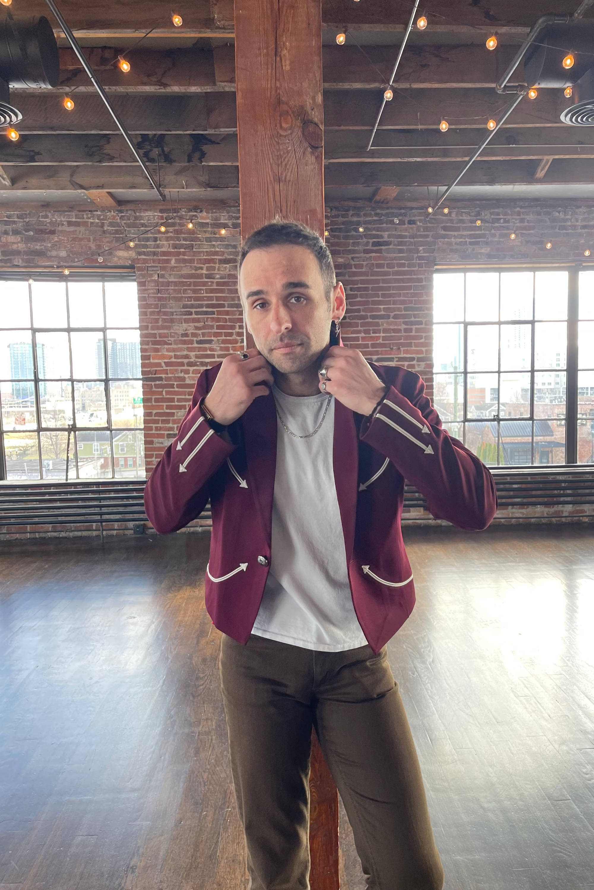 Calamity Men's Jacket Maroon