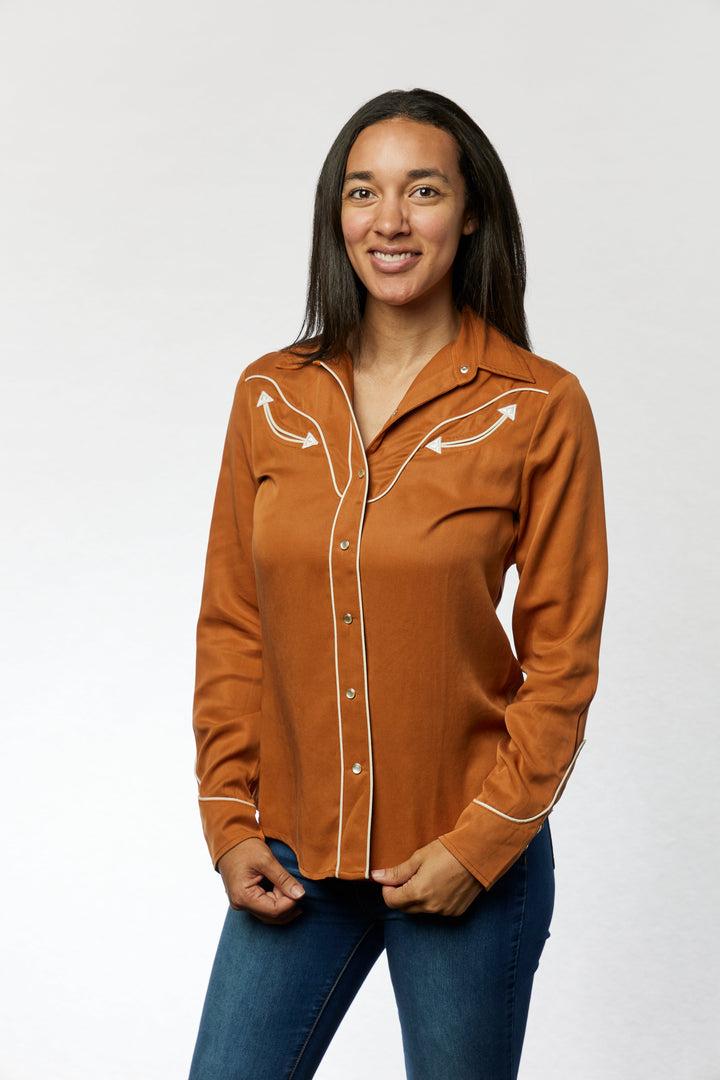 San Fernando Women's Shirt Burnt Orange