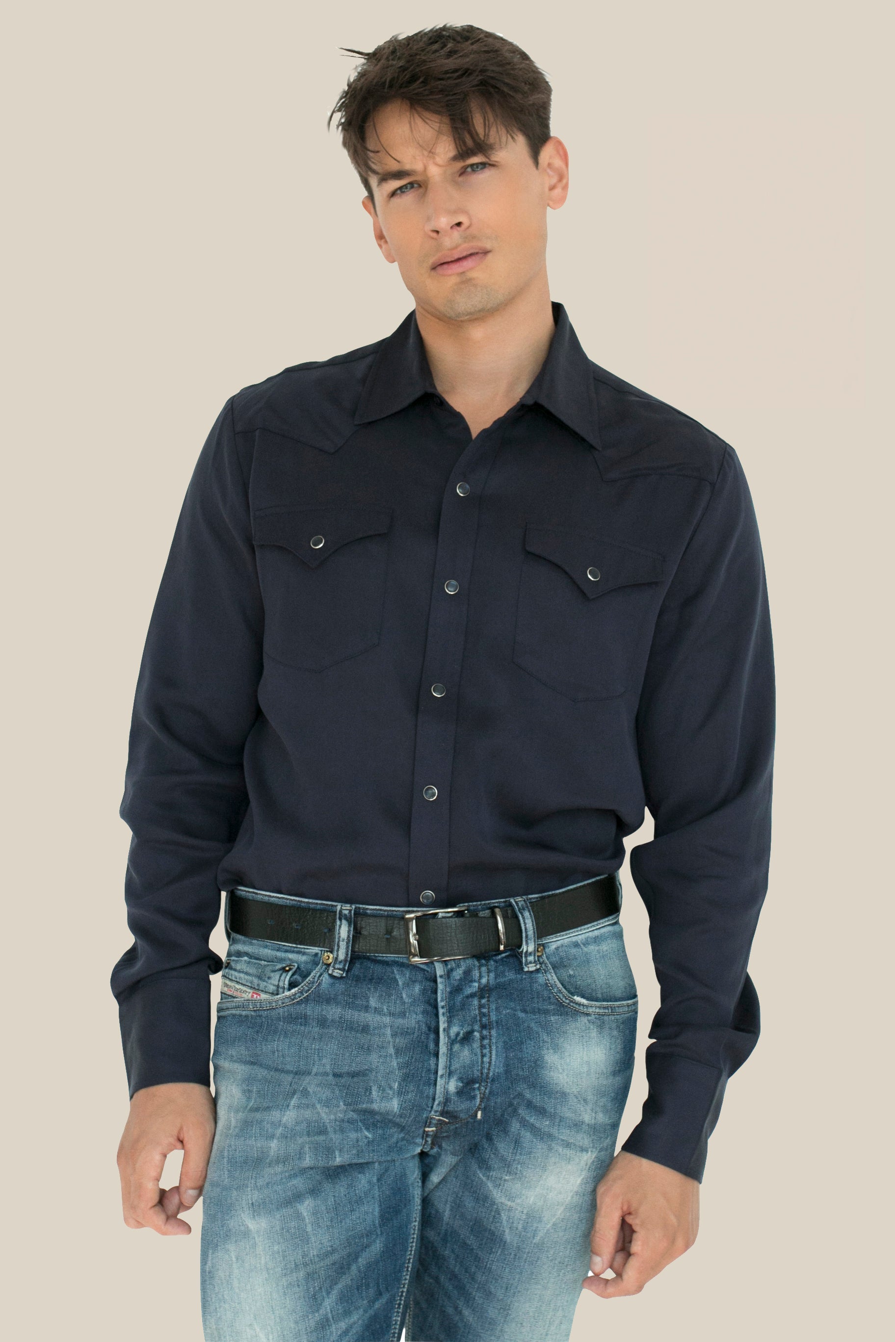 Denver Men's Shirt Navy